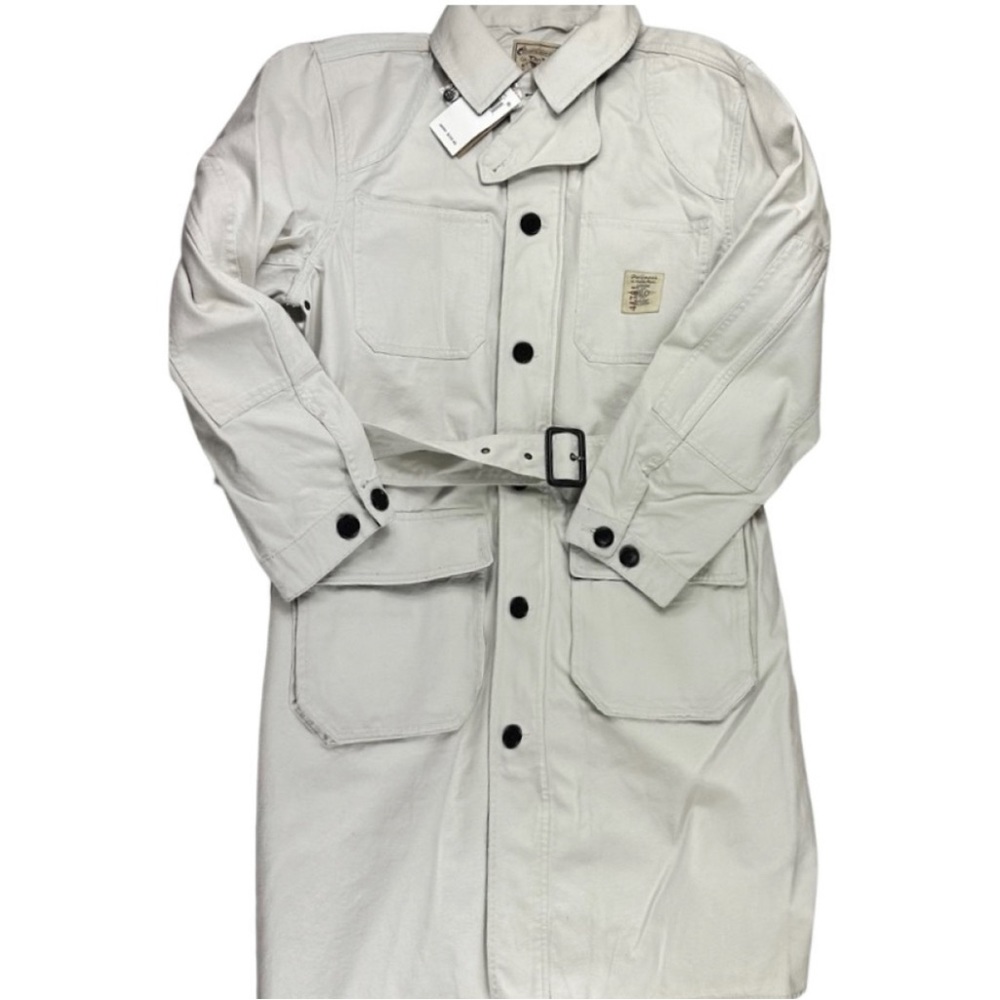 Polo Ralph Lauren Chic Cream Cotton Barn Trench Coat Women Sz M 211800735001 New